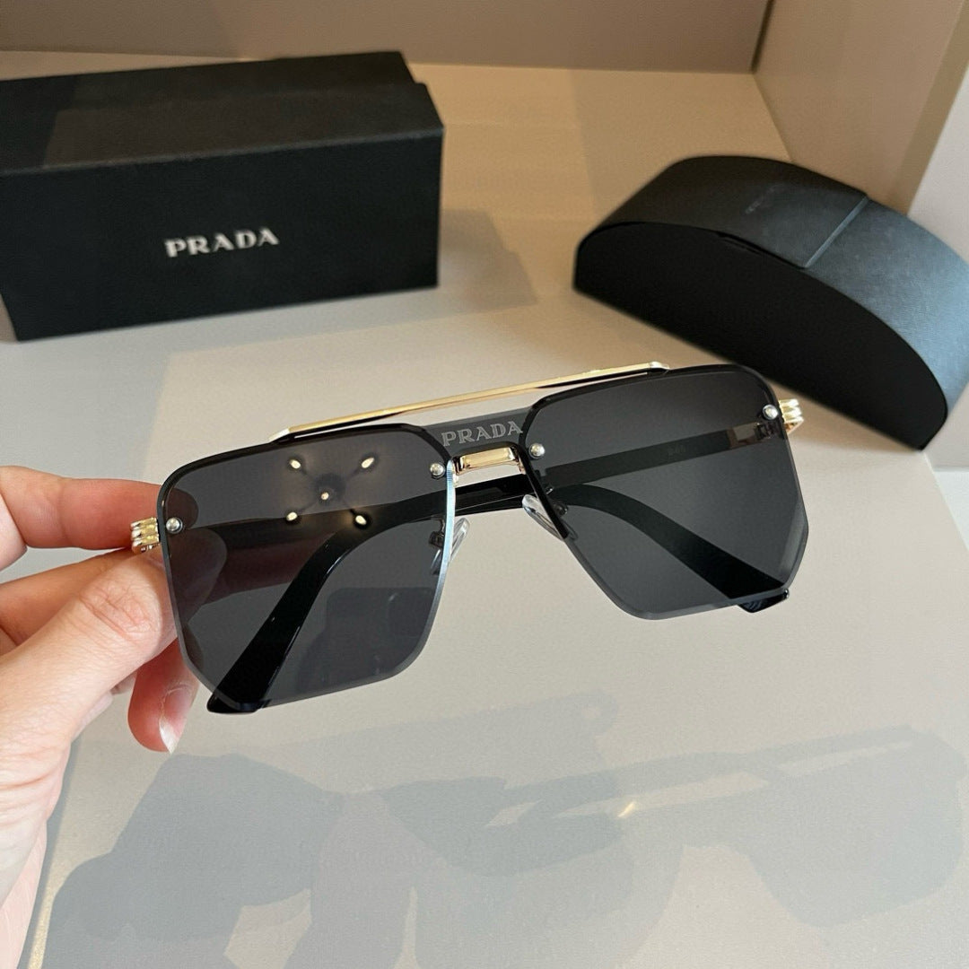 Prada Polarized Fashion Gold Lens Sunglasses for Men - 432079 - detail image 6