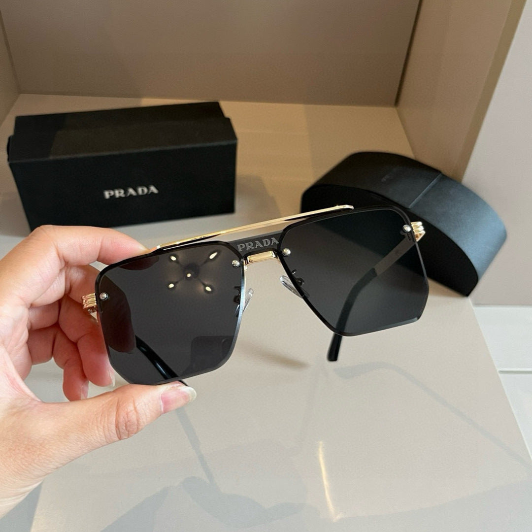 Prada Polarized Fashion Gold Lens Sunglasses for Men - 398907 - detail image 5
