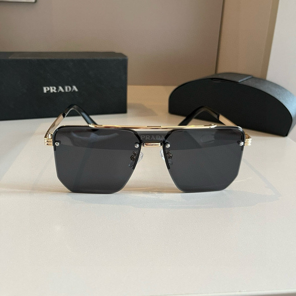 Prada Polarized Fashion Gold Lens Sunglasses for Men - 432079 - detail image 4