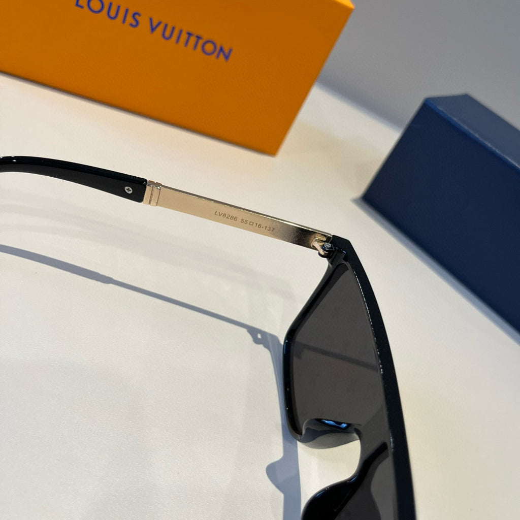Louis Vuitton Metal Aviator Black Lens Sunglasses for Men & Women - 486277 - detail image 9