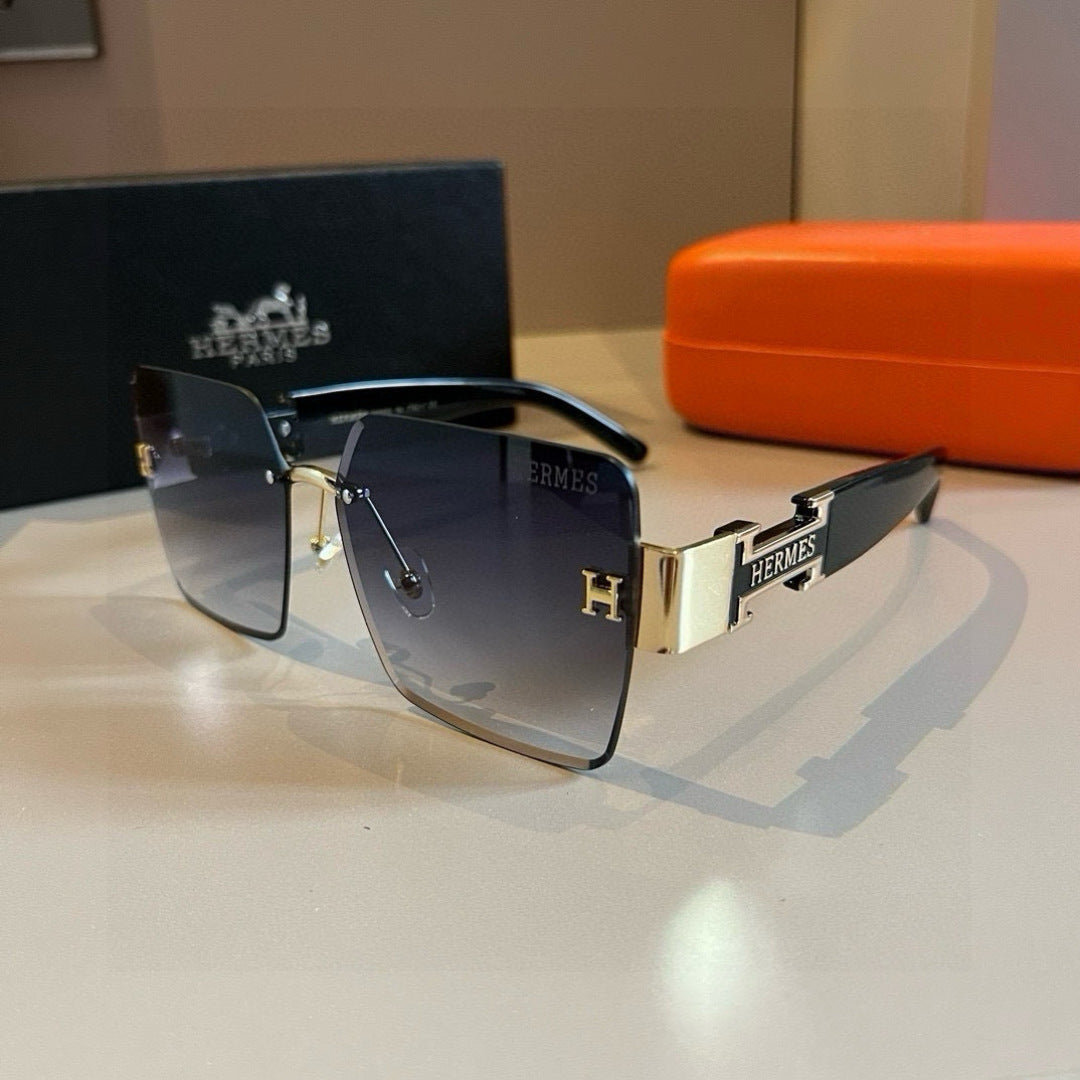 Hermès Oversized Gold Lens Sunglasses for Women - 450025 - detail image 2