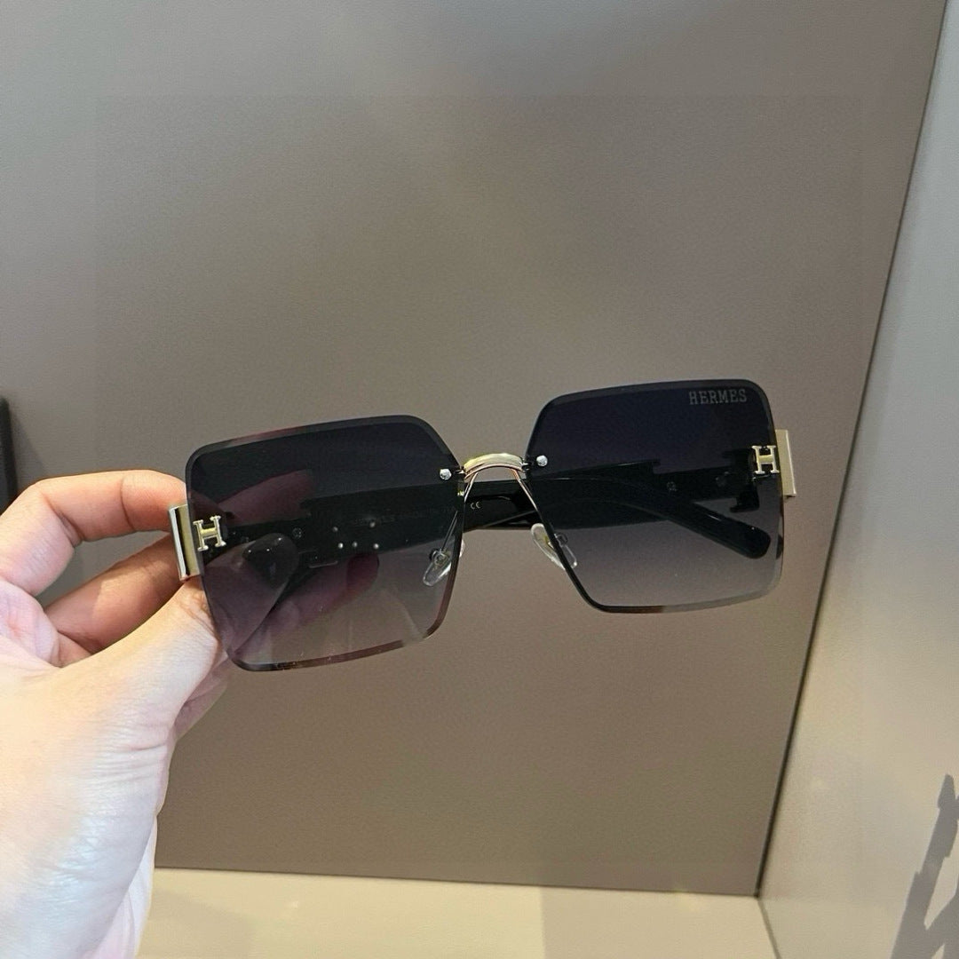 Hermès Oversized Gold Lens Sunglasses for Women - 450025 - detail image 5