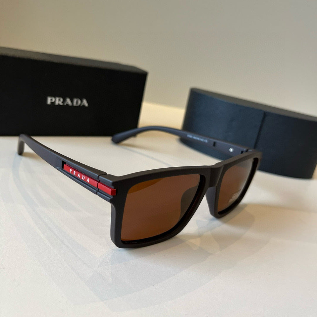 Prada Fashion Black Lens Sunglasses for Men & Women - 382705
