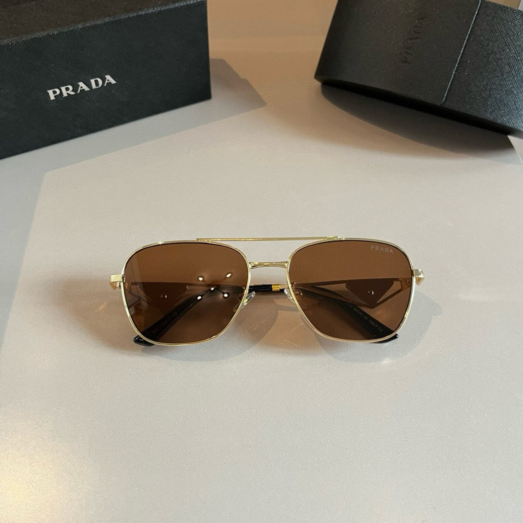 Prada Polarized Fashion Brown Lens Sunglasses for Men - 465592 - detail image 2