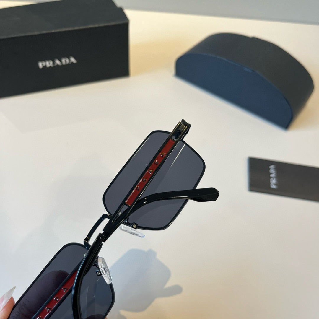 Prada Polarized Fashion Black Lens Sunglasses for Men - 449413 - detail image 7