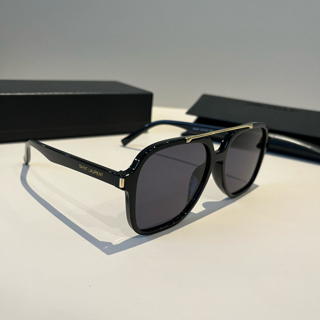 Saint Laurent Fashion Black Lens Sunglasses for Men & Women - 415578