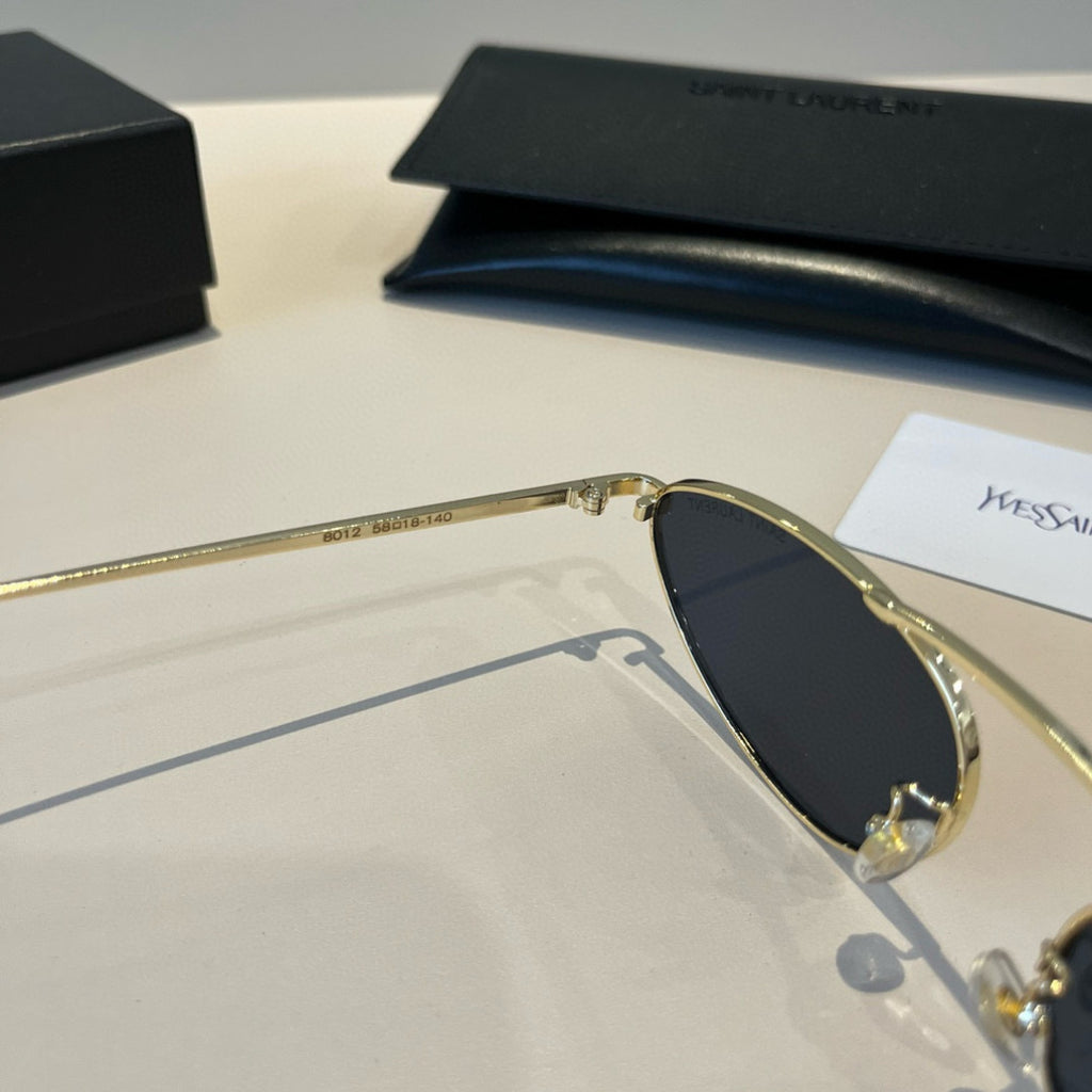 Saint Laurent Metal Cat-Eye Silver Lens Sunglasses for Men & Women - 431903 - detail image 9