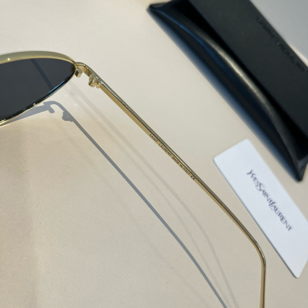 Saint Laurent Metal Cat-Eye Silver Lens Sunglasses for Men & Women - 431903 - detail image 8