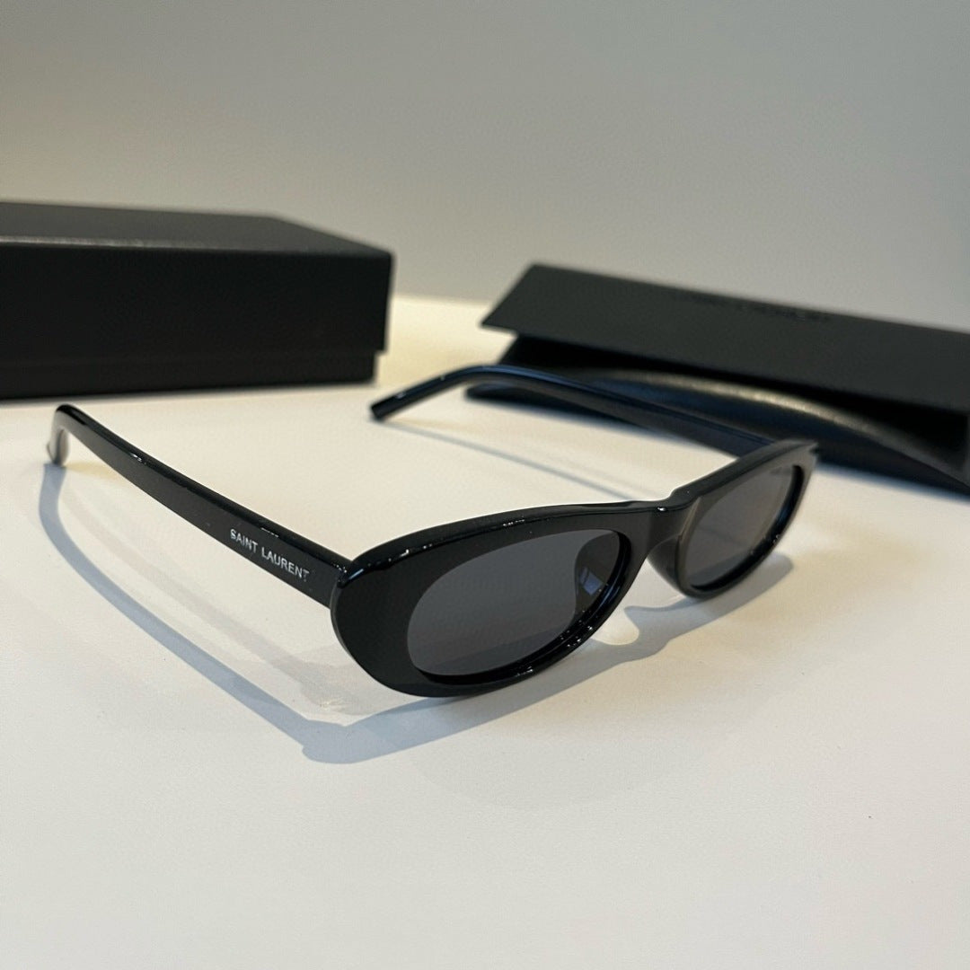 Saint Laurent Cat-Eye Blue Lens Sunglasses for Men & Women - 415573