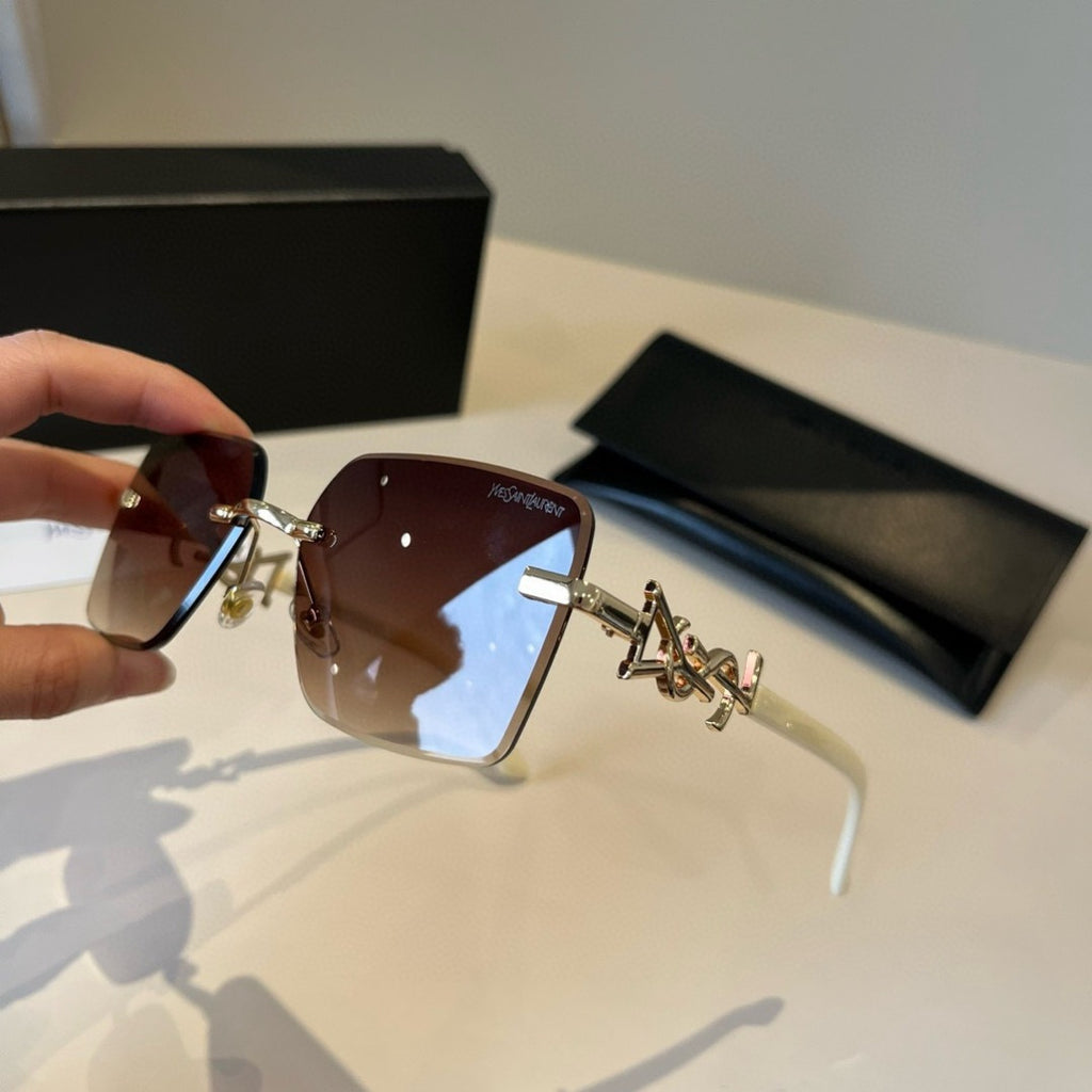 Saint Laurent Fashion Red Lens Sunglasses for Men & Women - detail image 4