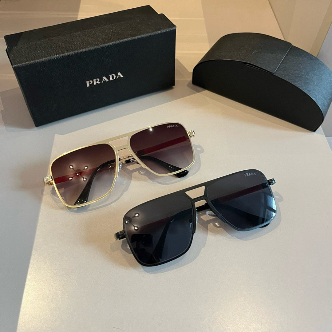 Prada Polarized Fashion Gold Lens Sunglasses for Men - 432056 - detail image 10