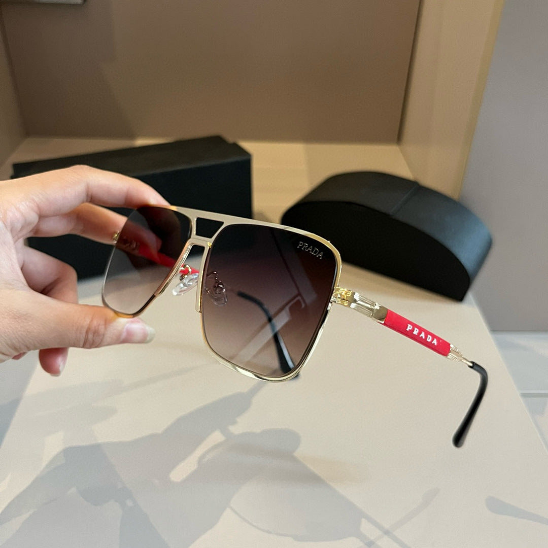 Prada Polarized Fashion Gold Lens Sunglasses for Men - 432057 - detail image 4