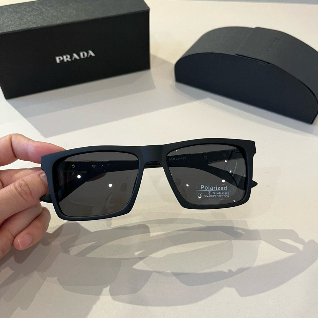 Prada Polarized Fashion Black Lens Sunglasses for Men - 382715 - detail image 4