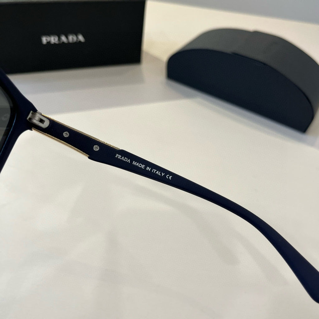 Prada Polarized Fashion Black Lens Sunglasses for Men - detail image 9