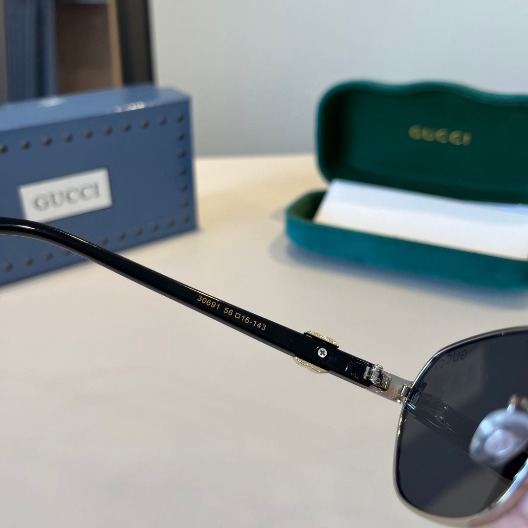 Gucci Polarized Fashion Silver Lens Sunglasses for Men - 866938 - detail image 6