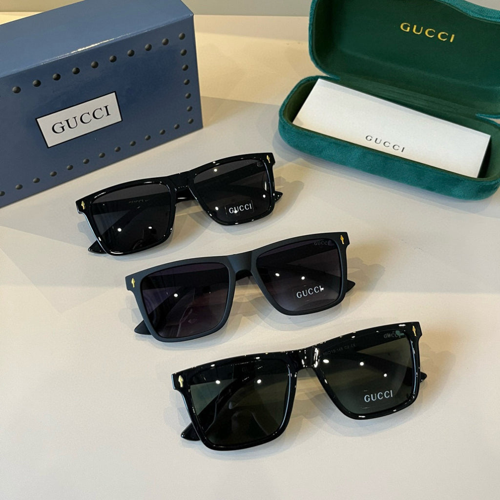 Gucci Metal Aviator Black Lens Sunglasses for Men & Women - 866940 - detail image 12