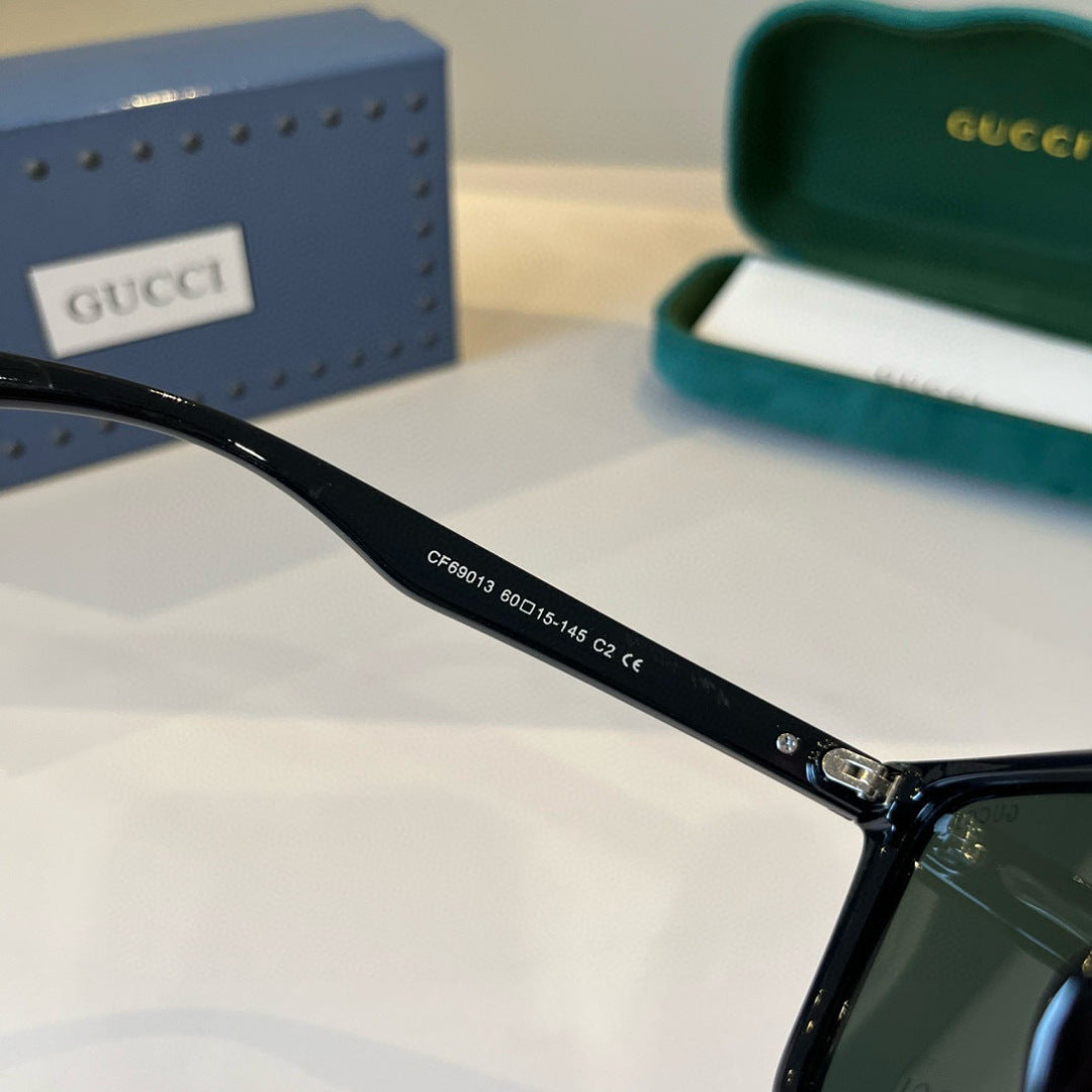Gucci Metal Aviator Black Lens Sunglasses for Men & Women - 866940 - detail image 11