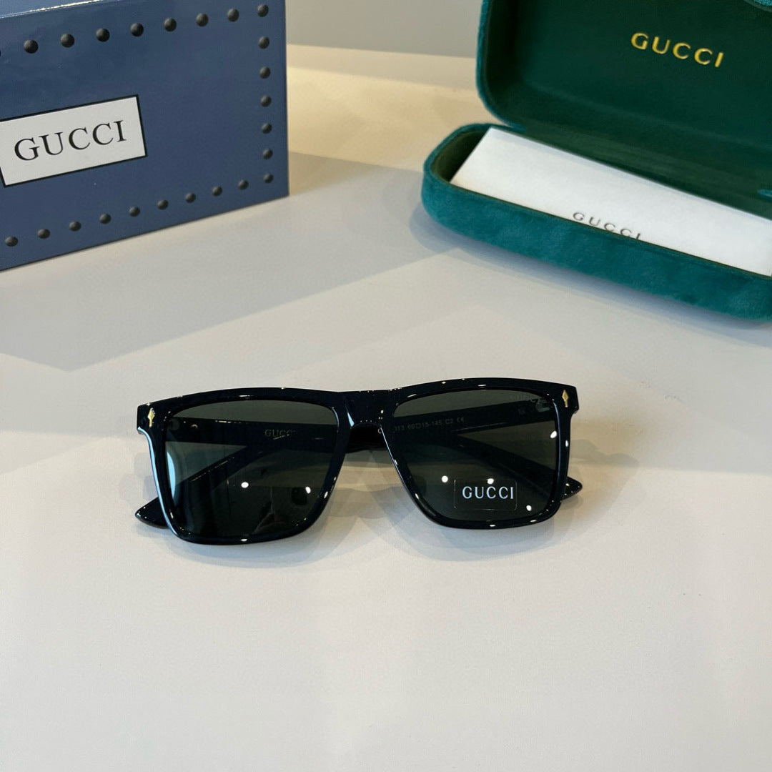 Gucci Metal Aviator Black Lens Sunglasses for Men & Women - 866940 - detail image 9