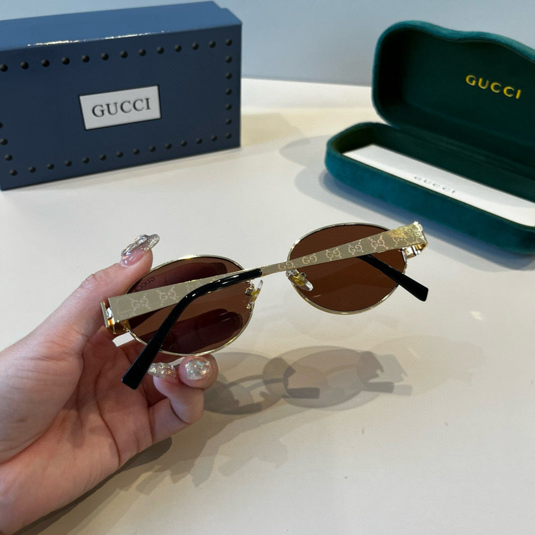 Gucci Oversized Brown Lens Sunglasses for Women - 997672 - detail image 6