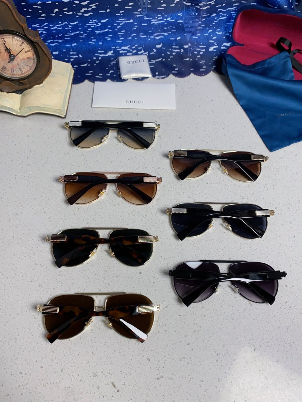 Gucci Aviator Silver Lens Sunglasses for Men & Women - 997535 - detail image 11
