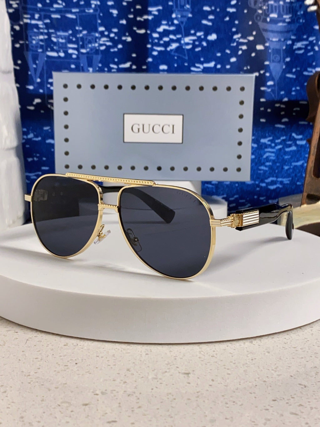 Gucci Aviator Silver Lens Sunglasses for Men & Women - 997538