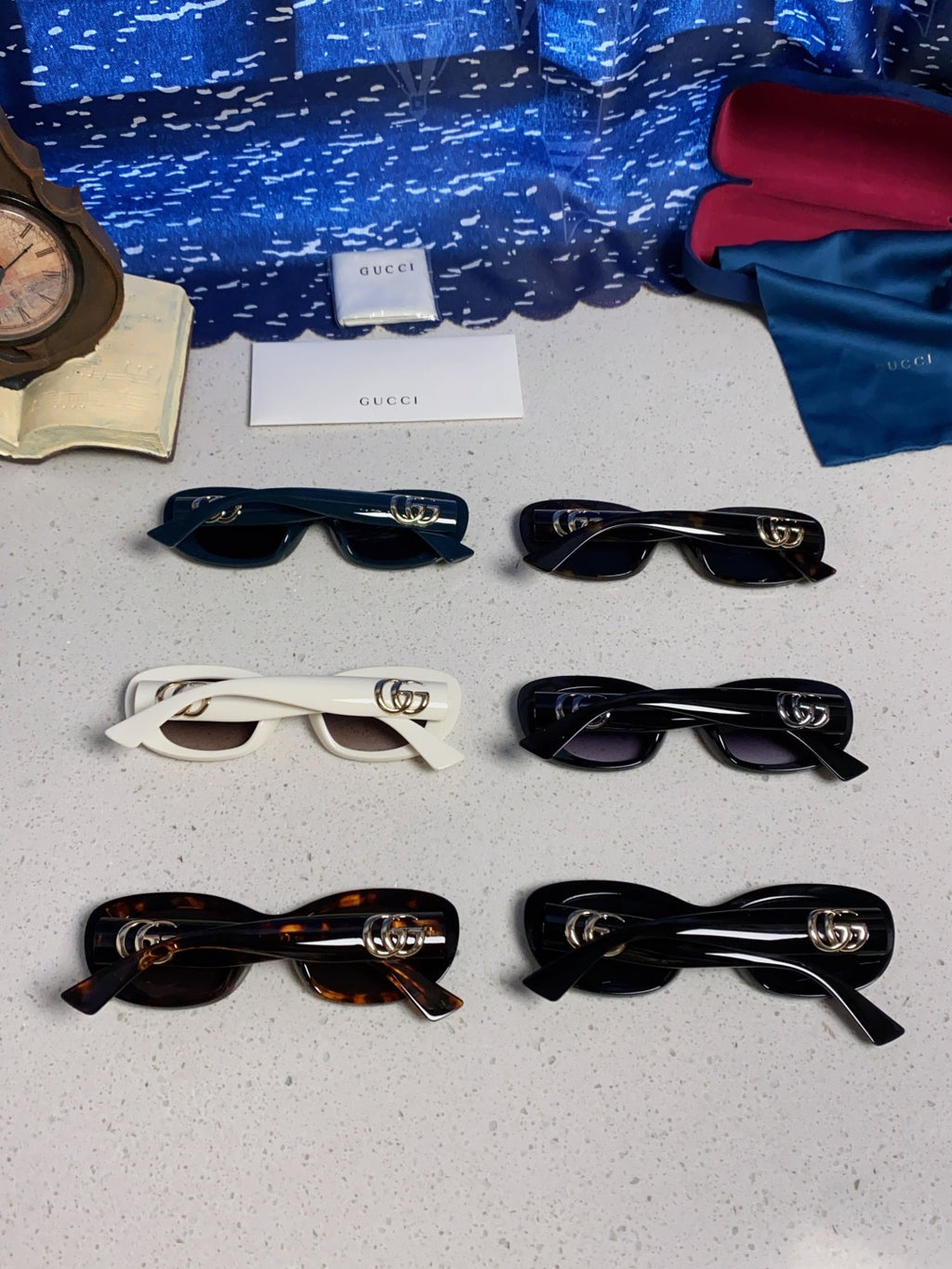 Gucci Oval Silver Lens Sunglasses for Men & Women - detail image 11