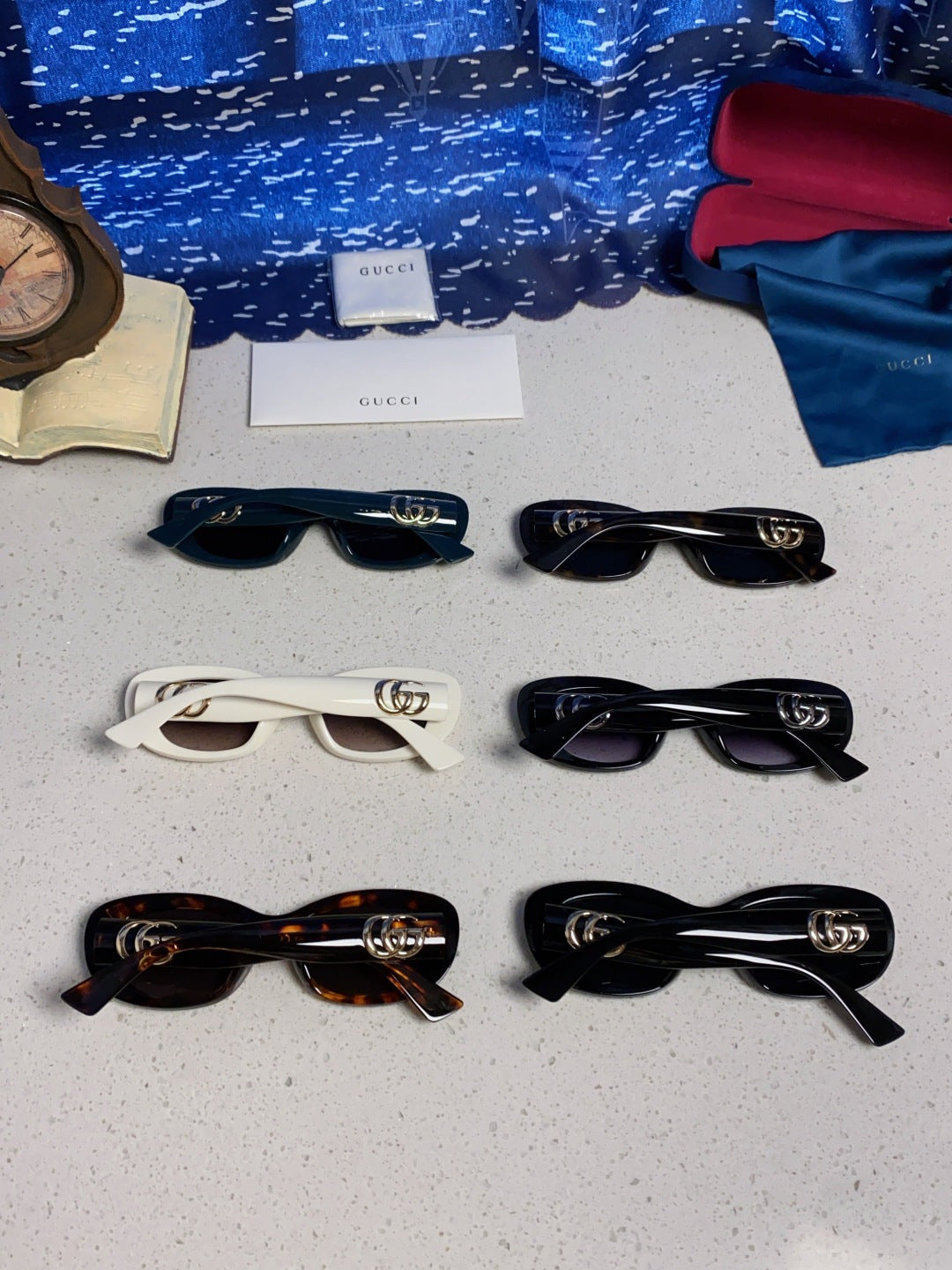 Gucci Oval Silver Lens Sunglasses for Men & Women - detail image 11