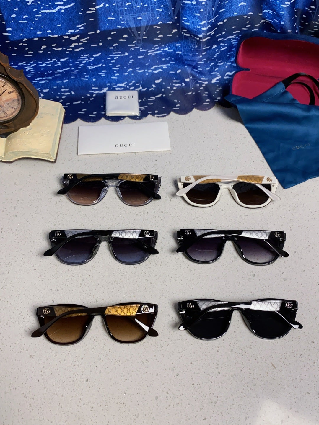 Gucci Cat-Eye Gray Lens Sunglasses for Men & Women - detail image 11