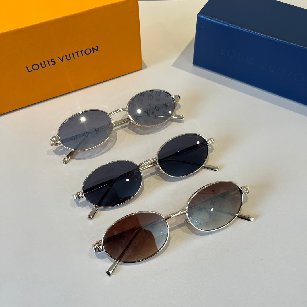 Louis Vuitton Metal Fashion Silver Lens Sunglasses for Men & Women - 486158 - detail image 11