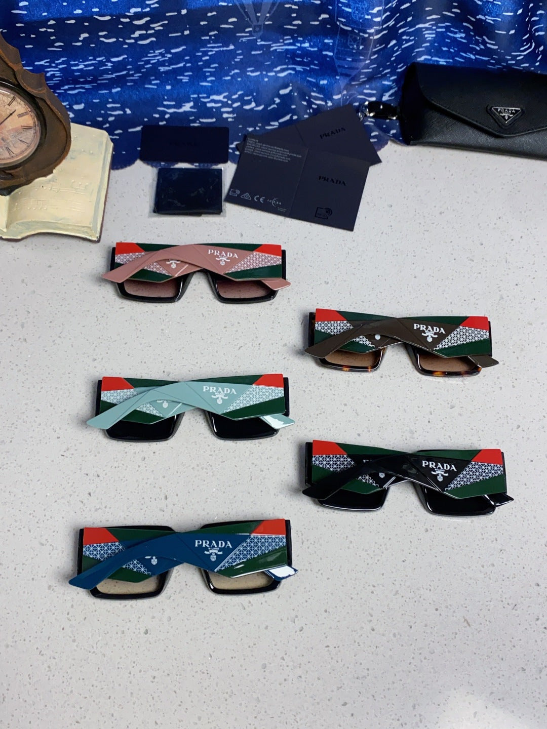 Prada Fashion Red Lens Sunglasses for Men & Women - 382721 - detail image 11