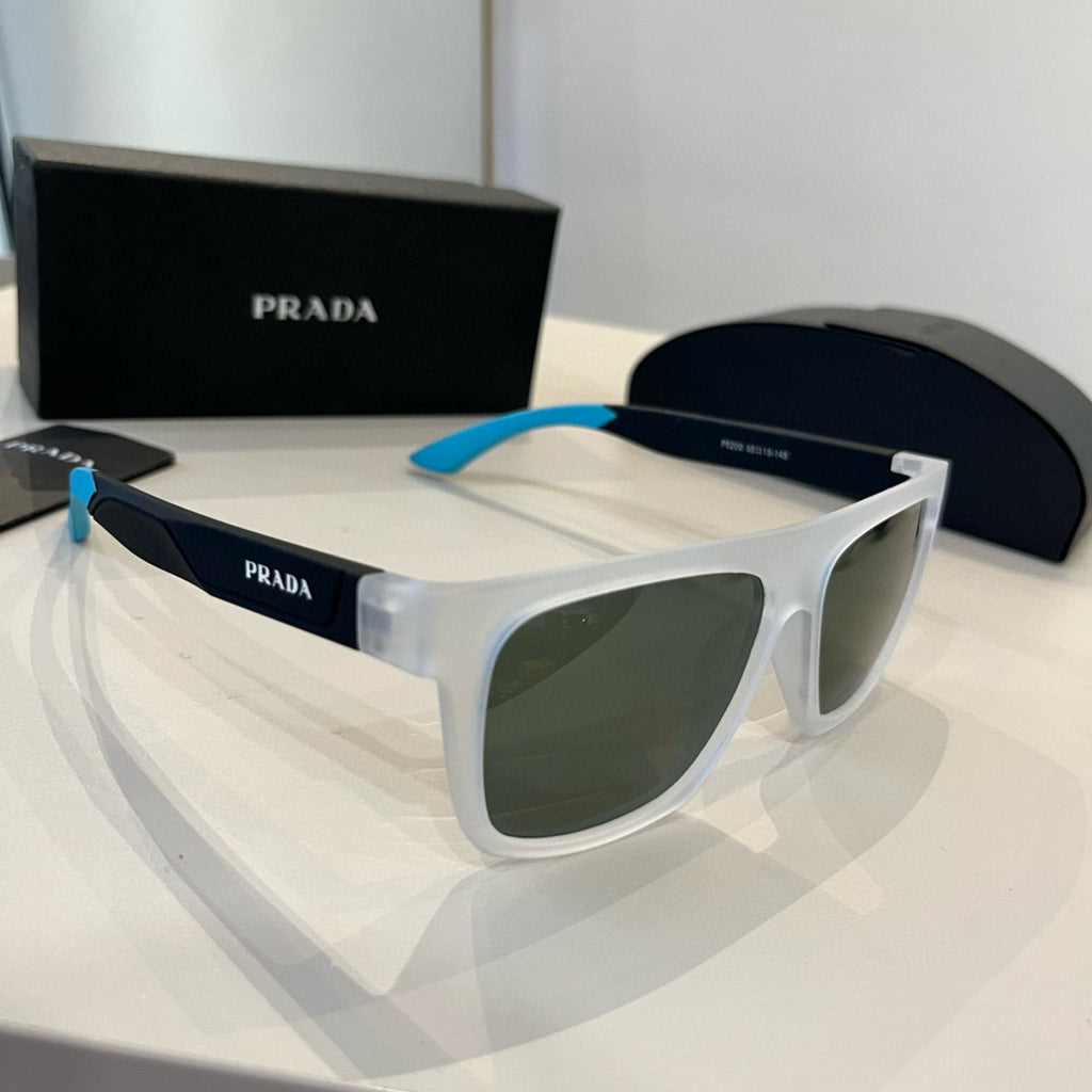 Prada Polarized Fashion Silver Lens Sunglasses for Men - 465566