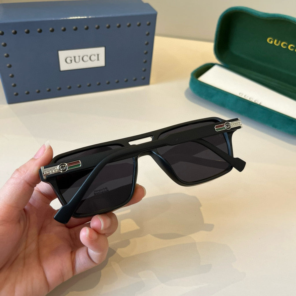 Gucci Oversized Black Lens Sunglasses for Men & Women - 431323 - detail image 9