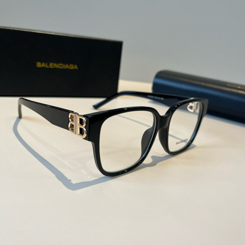 Balenciaga Folding Square Black Lens Sunglasses for Men & Women - 358659