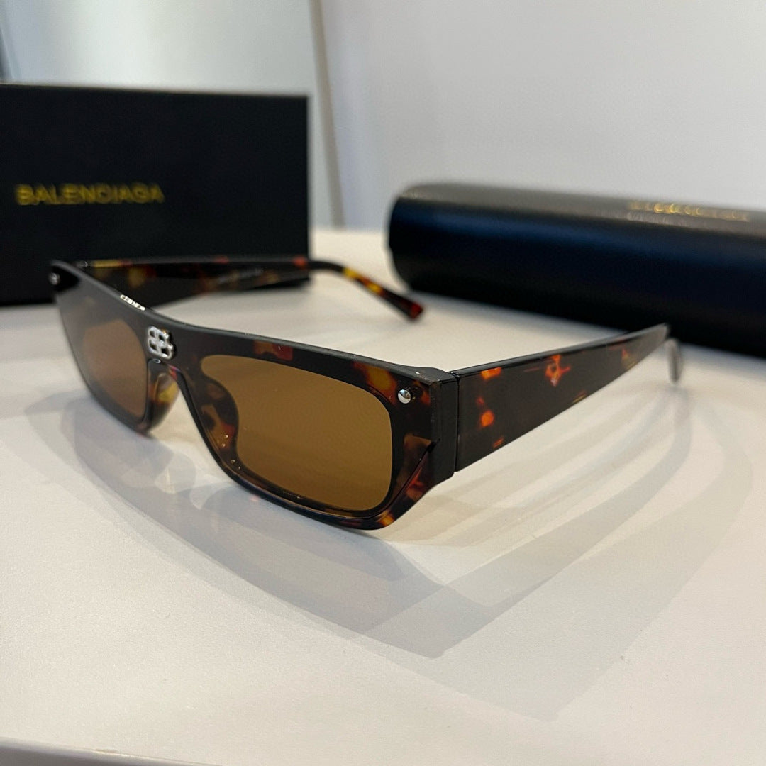 Balenciaga Rectangular Brown Lens Sunglasses for Men & Women - 358641 - detail image 3
