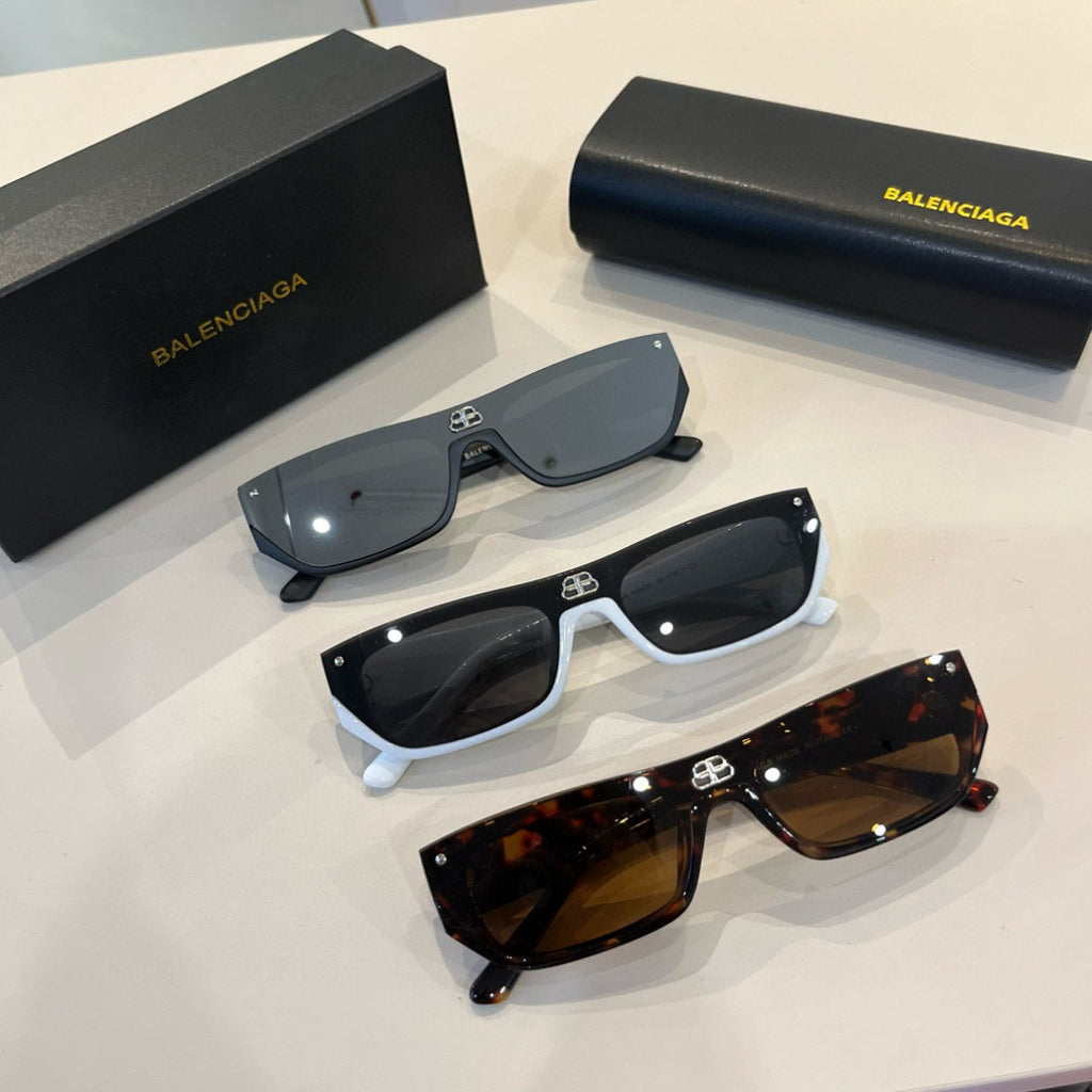 Balenciaga Rectangular Brown Lens Sunglasses for Men & Women - 358641 - detail image 10