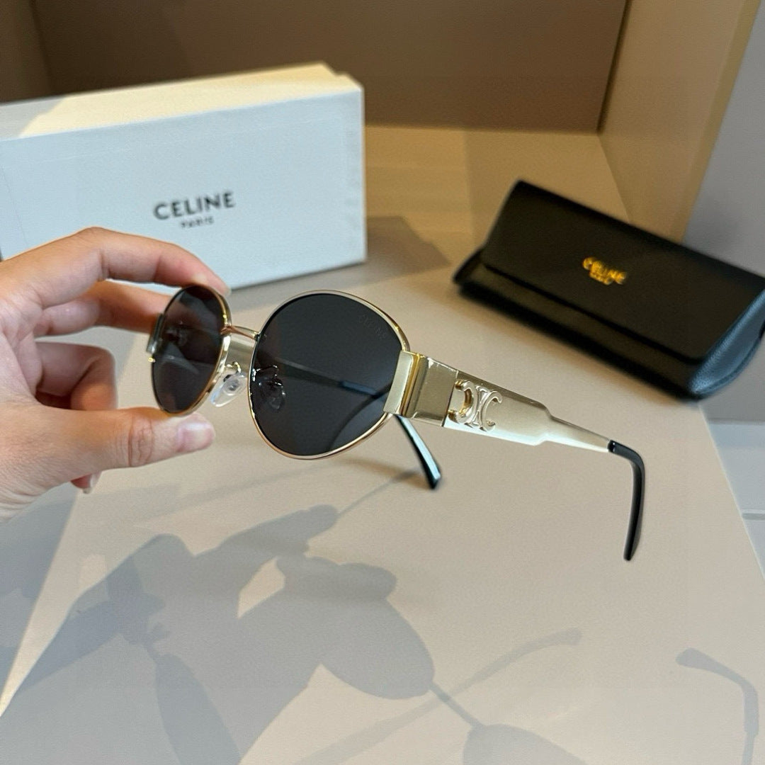 Celine Cat-Eye Gold Lens Sunglasses for Men & Women - 465498 - detail image 3