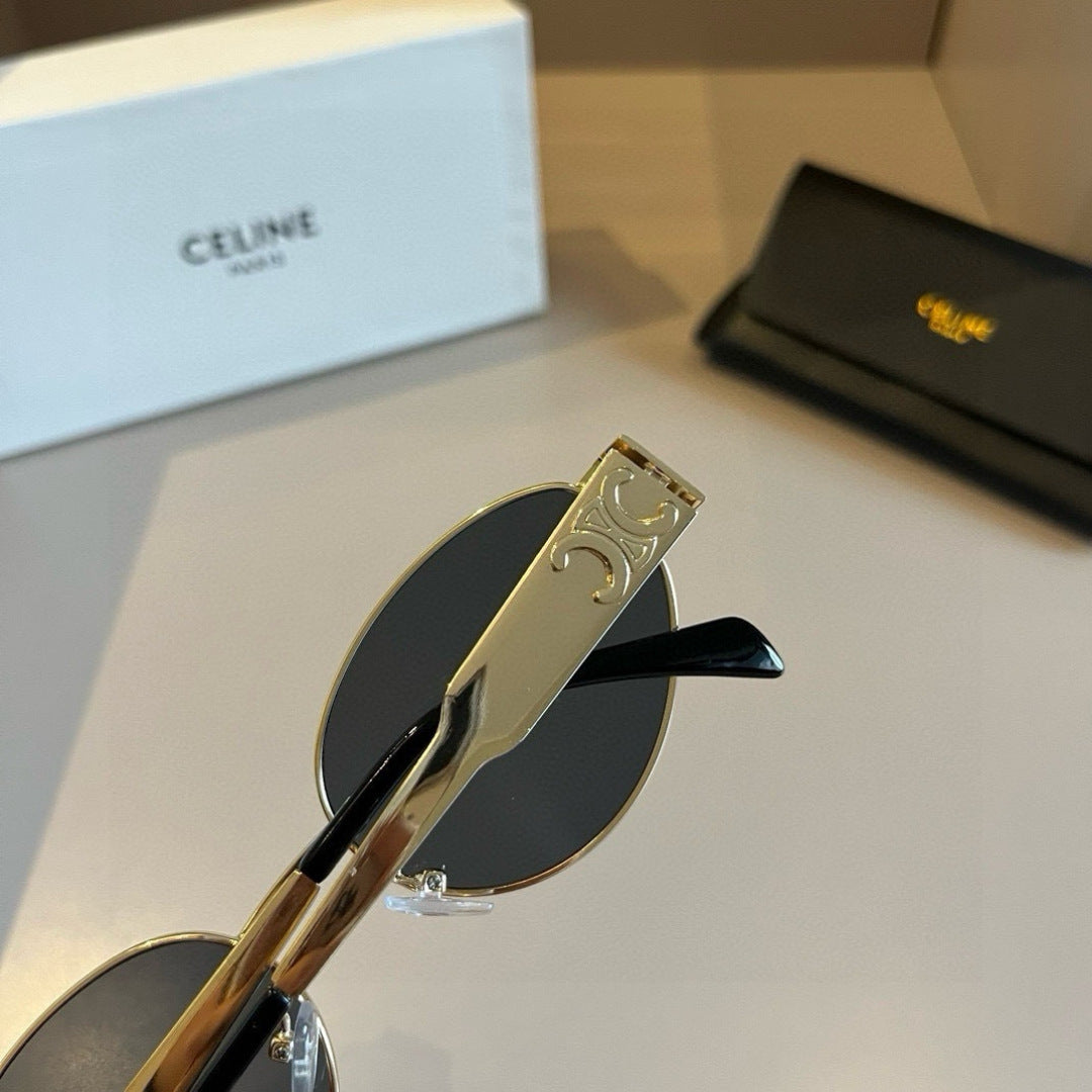 Celine Cat-Eye Gold Lens Sunglasses for Men & Women - 465498 - detail image 6