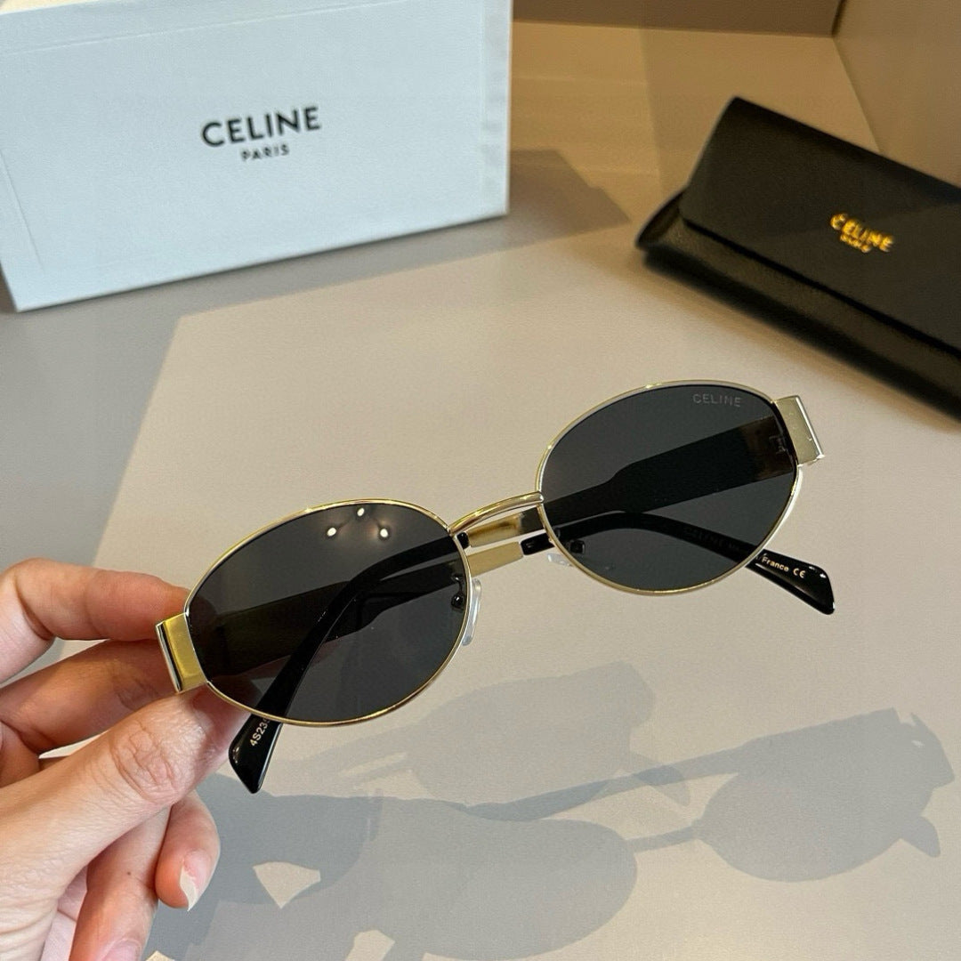Celine Cat-Eye Gold Lens Sunglasses for Men & Women - 465498 - detail image 4