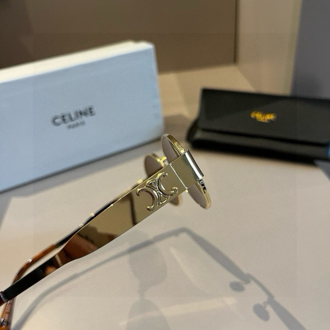 Celine Cat-Eye Gold Lens Sunglasses for Men & Women - 486955 - detail image 4