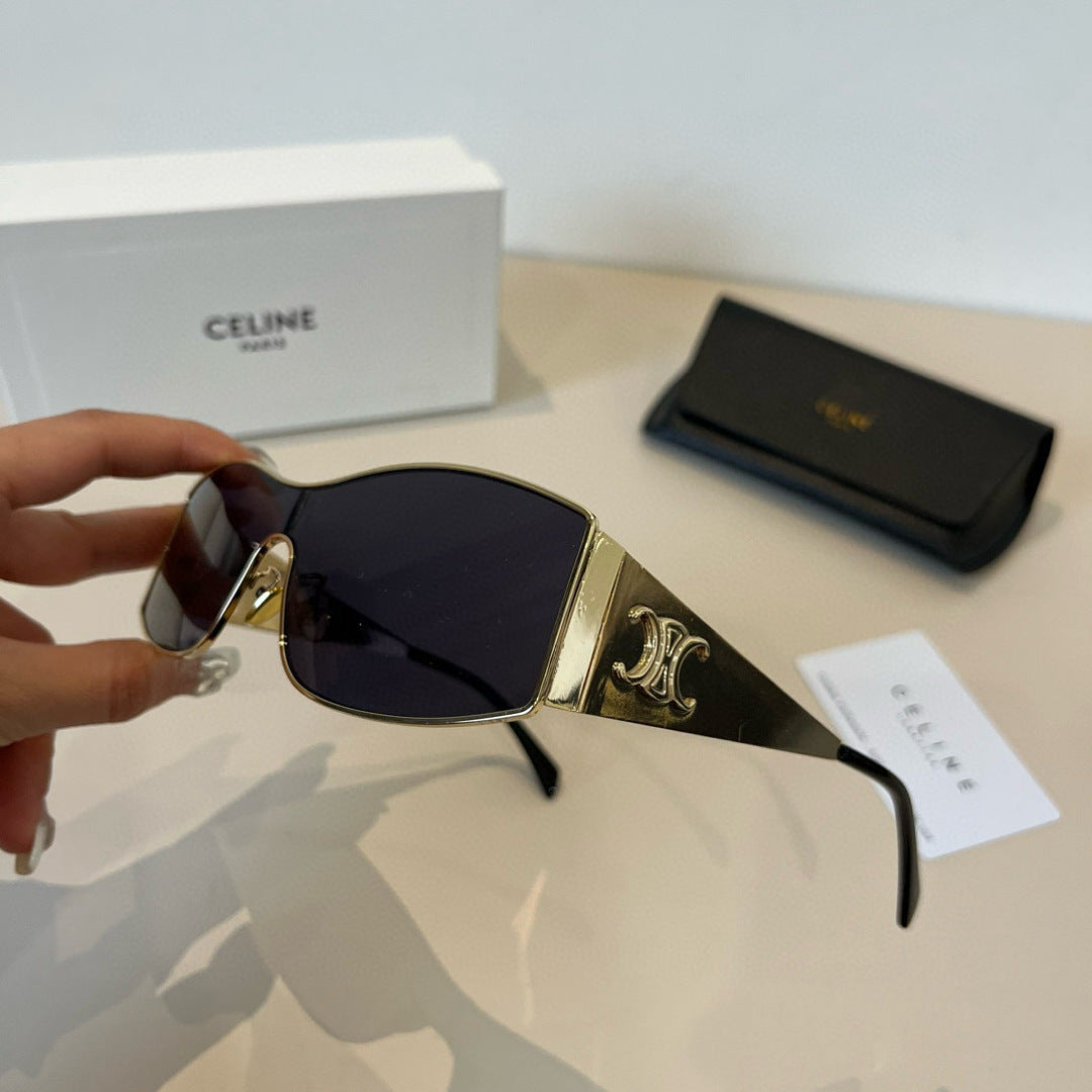 Celine Metal Fashion Silver Lens Sunglasses for Men & Women - detail image 4