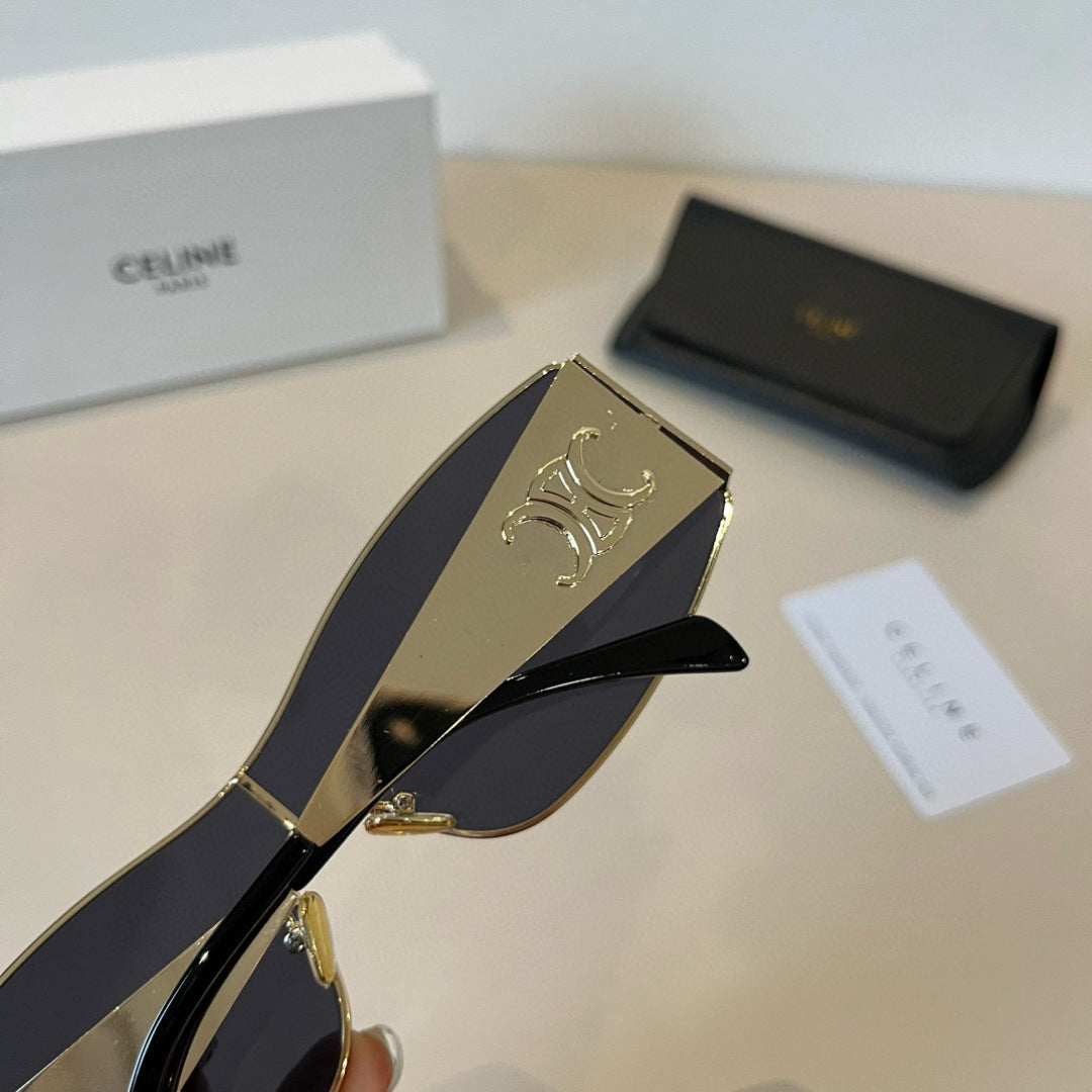 Celine Metal Fashion Silver Lens Sunglasses for Men & Women - detail image 9