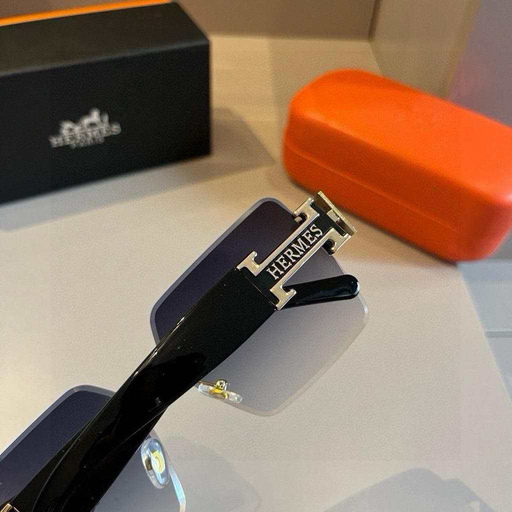 Hermès Oversized Gold Lens Sunglasses for Women - 416531 - detail image 7