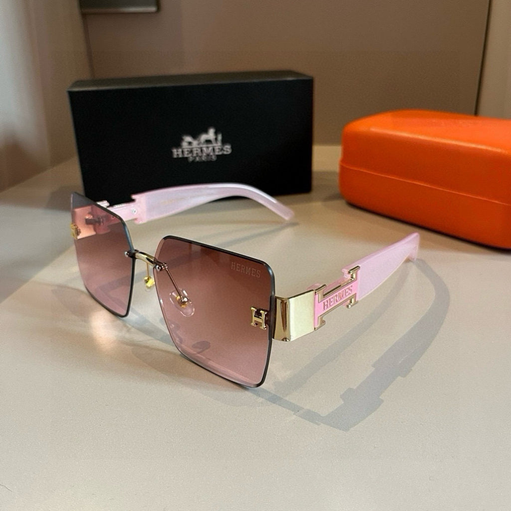 Hermès Oversized Red Lens Sunglasses for Women - 416532 - detail image 6