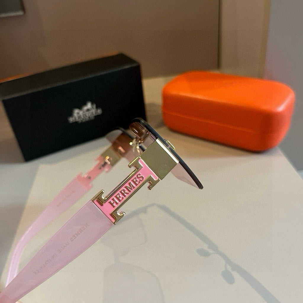Hermès Oversized Red Lens Sunglasses for Women - 416532 - detail image 2