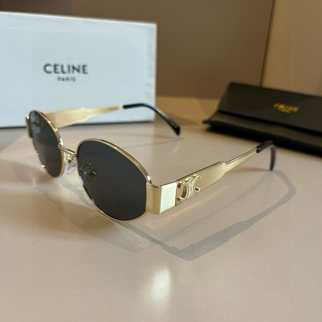 Celine Cat-Eye Gold Lens Sunglasses for Men & Women - 358309 - detail image 2