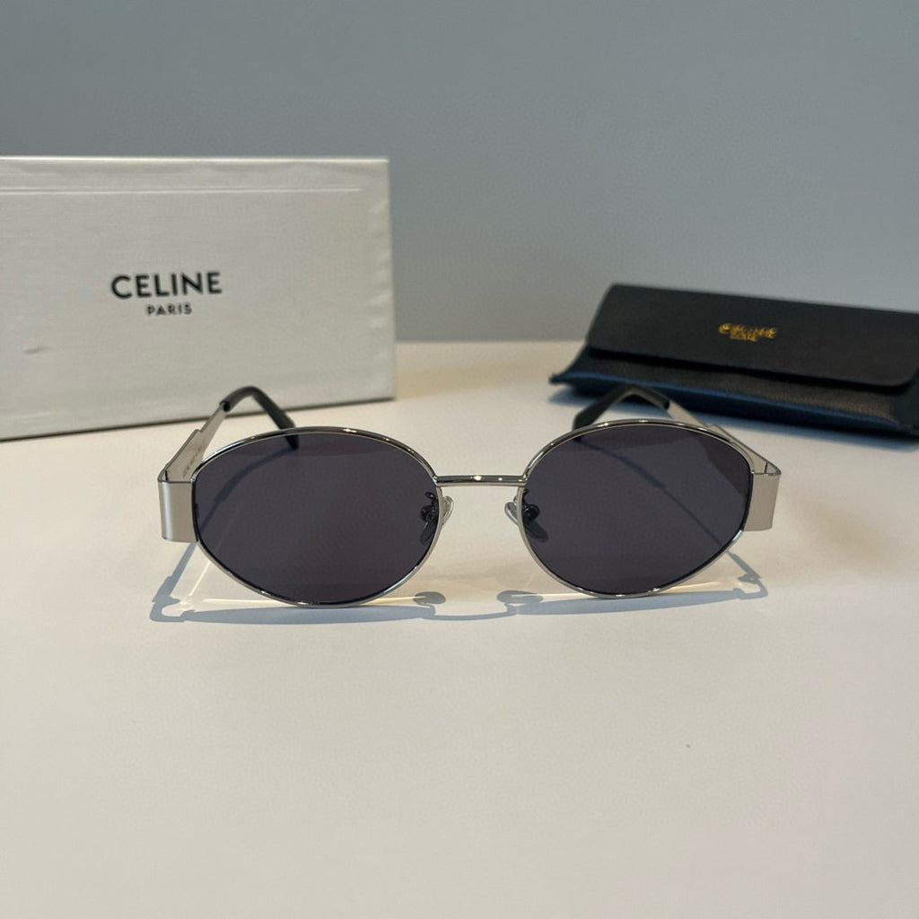 Celine Cat-Eye Silver Lens Sunglasses for Men & Women - 358310 - detail image 2