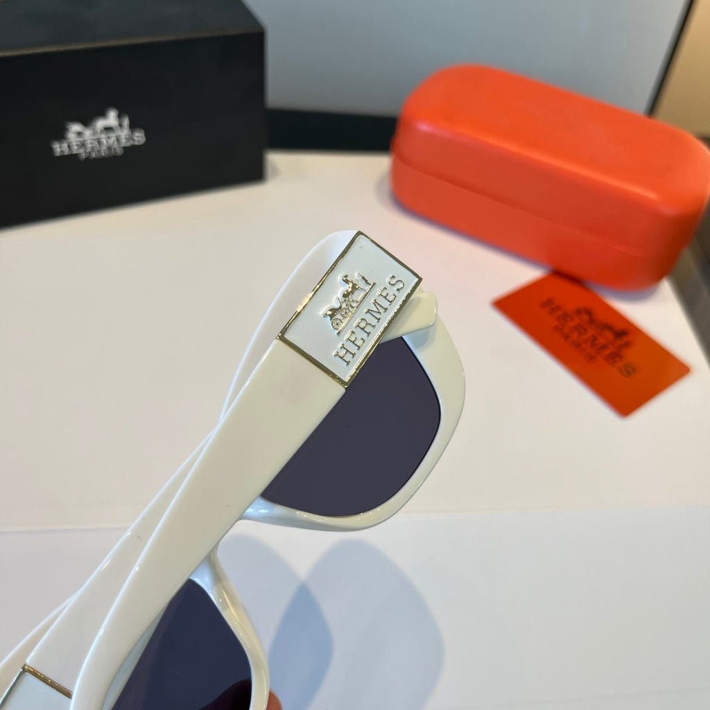 Hermès Oversized Silver Lens Sunglasses for Women - detail image 8