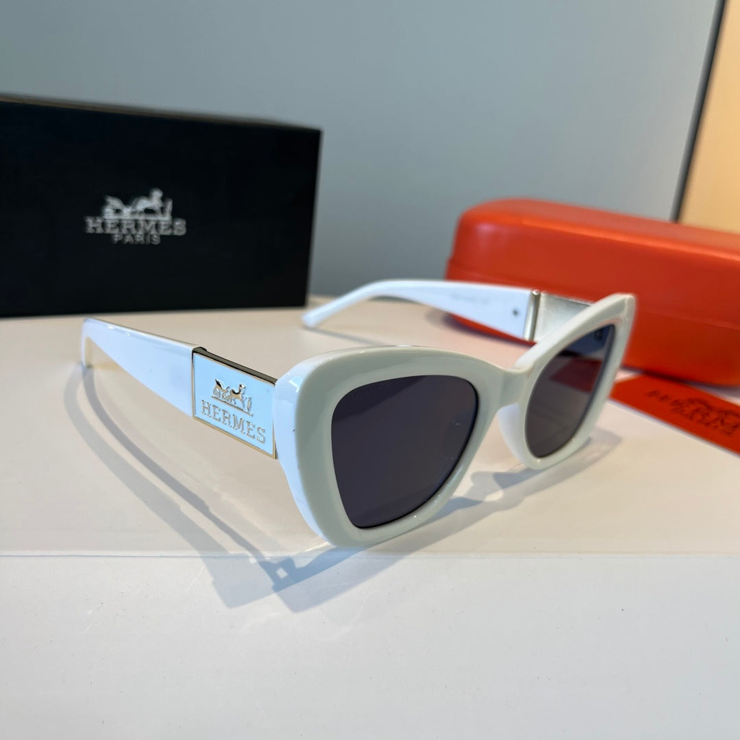 Hermès Oversized Silver Lens Sunglasses for Women