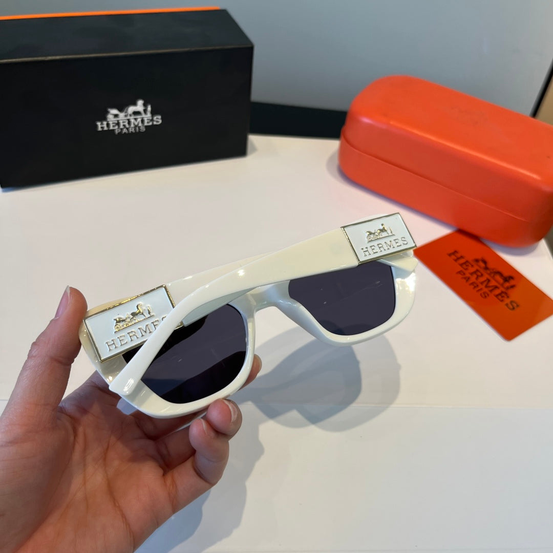 Hermès Oversized Silver Lens Sunglasses for Women - detail image 7