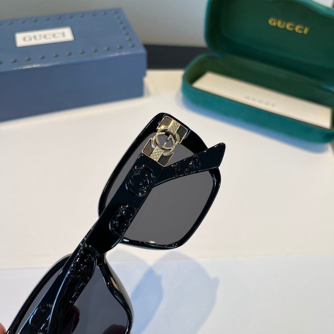 Gucci Oversized Black Lens Sunglasses for Women - 866944 - detail image 8